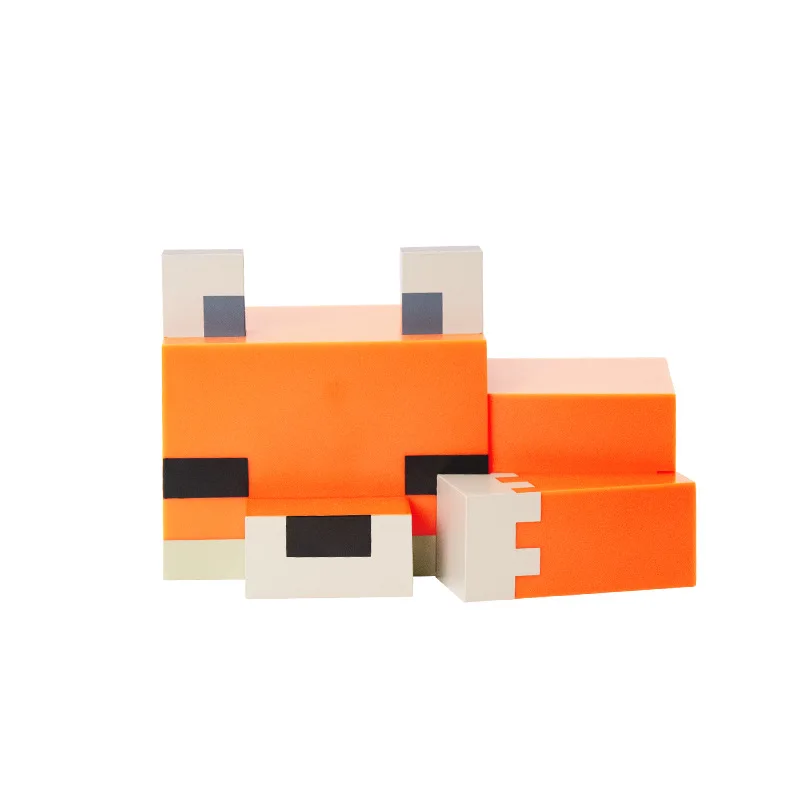 MC Game Cute Fox Night Light Soft Orange Glow ديكور مرخص رسميًا ومصباح مكتبي لغرفة الألعاب أو الأطفال وغرفة نوم توين #6