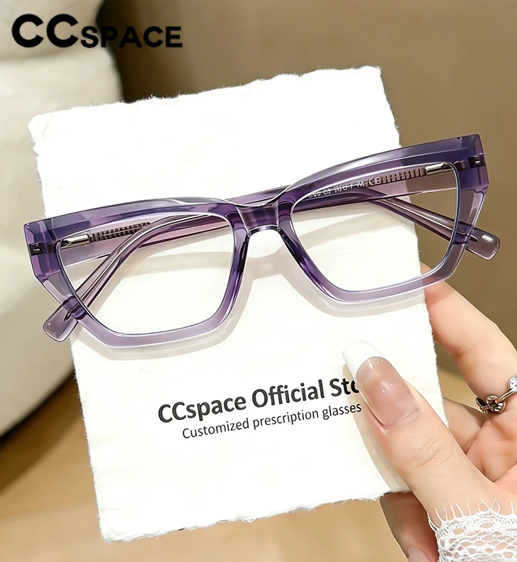 New Fashion Cat\'s Eye Glasses Trendy Small Size Optical Spectacle Frame Women\'s Anti Blue Glasses Prescription Glasses 56598