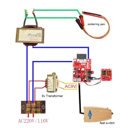 Transformer Controller Board Adjustable Time Current Spot Welder Controller Digital Display Portable DIY Battery Accessories