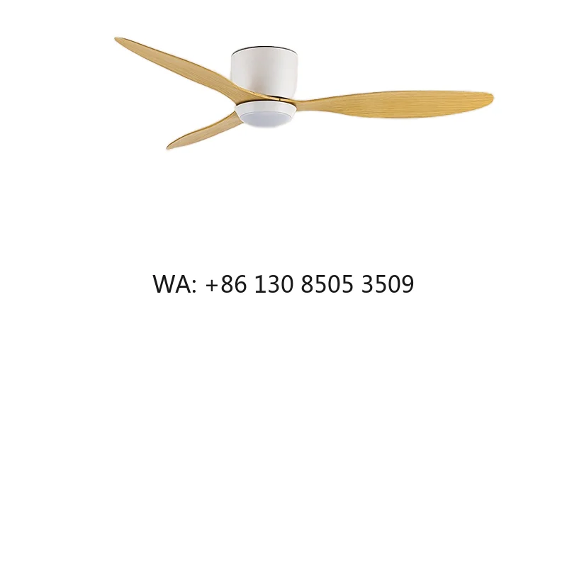 

Off-the-shelf Straight Hair Flush Mount Exclusive 3 Leaf 48 Inch Inverter Remote Control AC 6-Speed LED Household Ceiling Fan