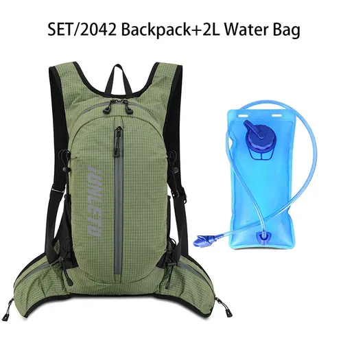 Ultra-light Cycling Backpack with 2L Water Bag Set Breathable Rucksack Hydration Drinking Knapsack Water Replenishment Daypack - Image 11