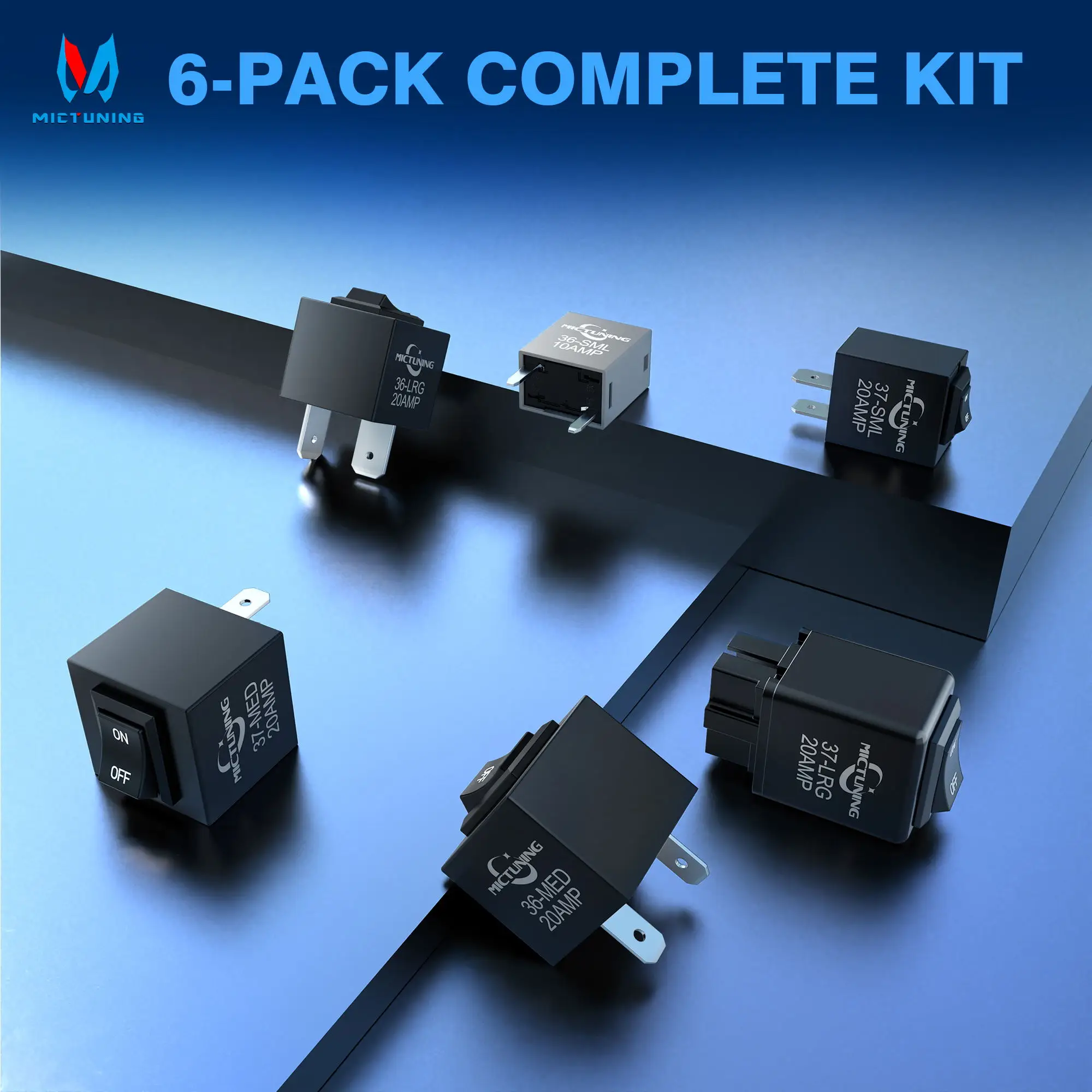 

MICTUNING 9038 Relay Bypass Switch Kit Replacement for 9036 9037 Diagnostic Tester Scan Tool for Fuel Pump Lights & Motors