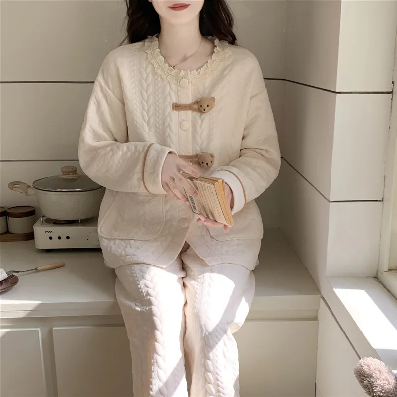 

Комплекты пижам: летние женские пижамы с принтом «Звездная ночь», зимние утепленные фланелевые уютные женские комплекты для сна, изысканные красивые пижамы с сердечками для офиса