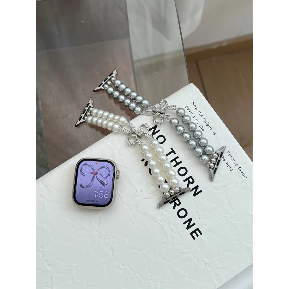Nakit Pašček za pašček za Iwatch Ultra 2 Series 10/9/8/7/6/5 Modna zapestnica Pašček za uro 42/44/45/46/49 mm 38/40/41 mm_voghion.com