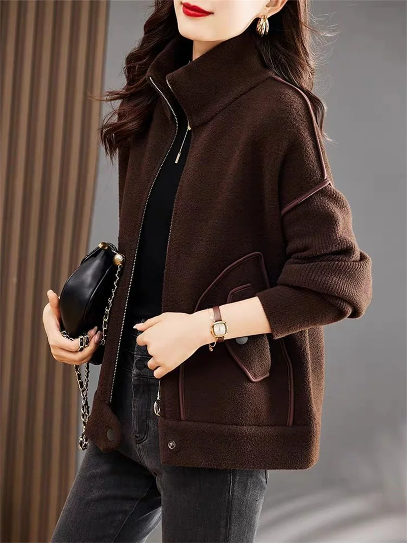 Yinzhuo Women's Short Jacket, Spring Autumn Casual Versatile Jacket, Cardigan, 2024 New Late Autumn Mother's Clothing Woolen Top