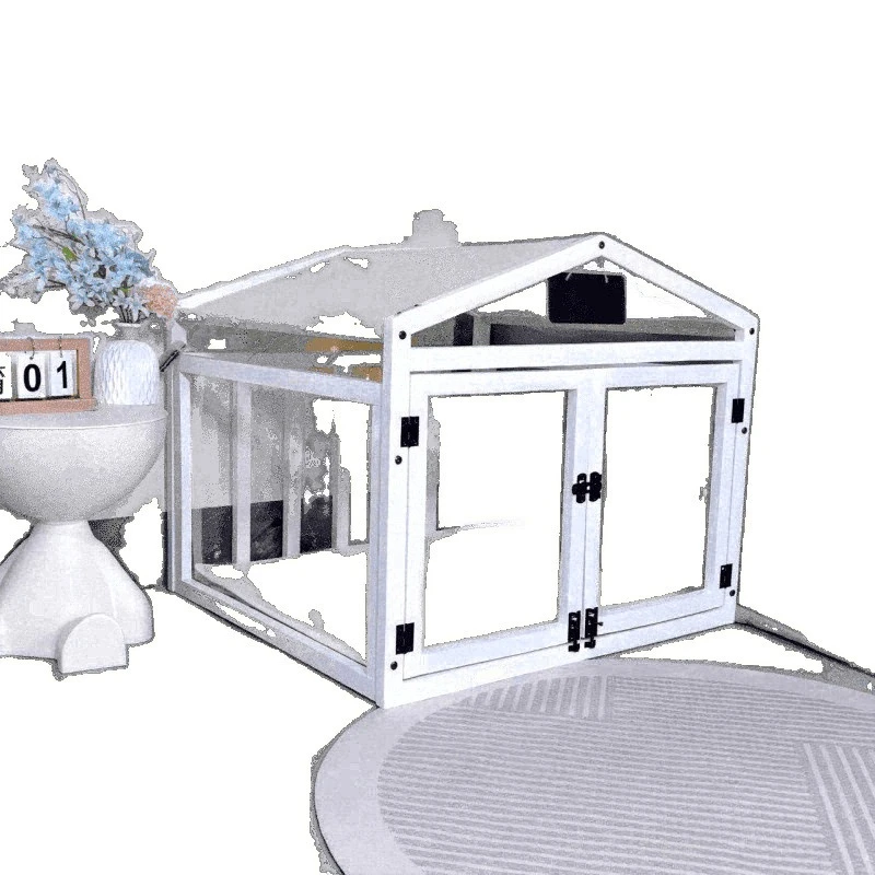 

Solid wood kennel, small and medium-sized dog luxury pets, villa dog house, high-value interior