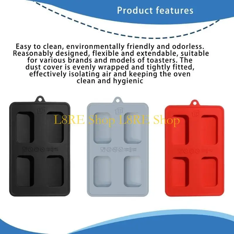 L8RE Silikon obejmuje okładkę producenta chleba odpowiednich dla tosterów i maszyn do chleba