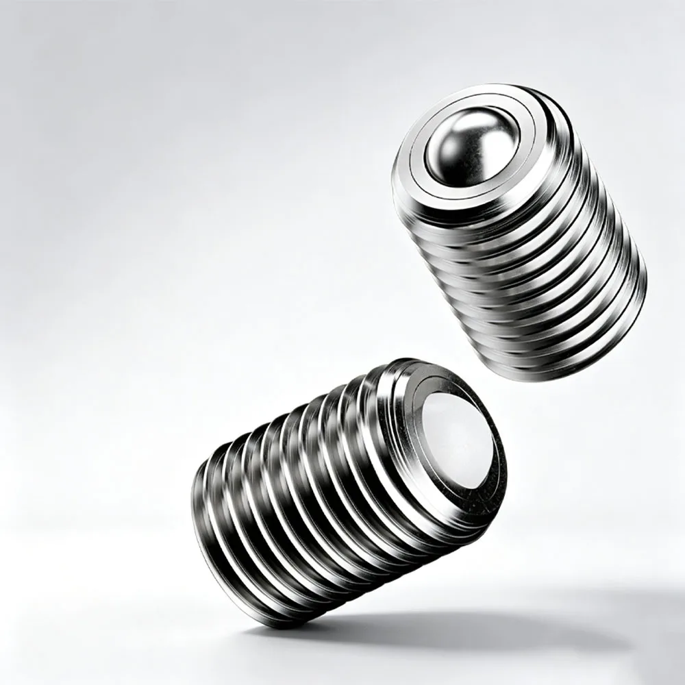 Universal Ball Transfer Unit Bull Eye Bearing Stainless Steel POM Conveyor Ball Roller With Set Screw Hardware Parts