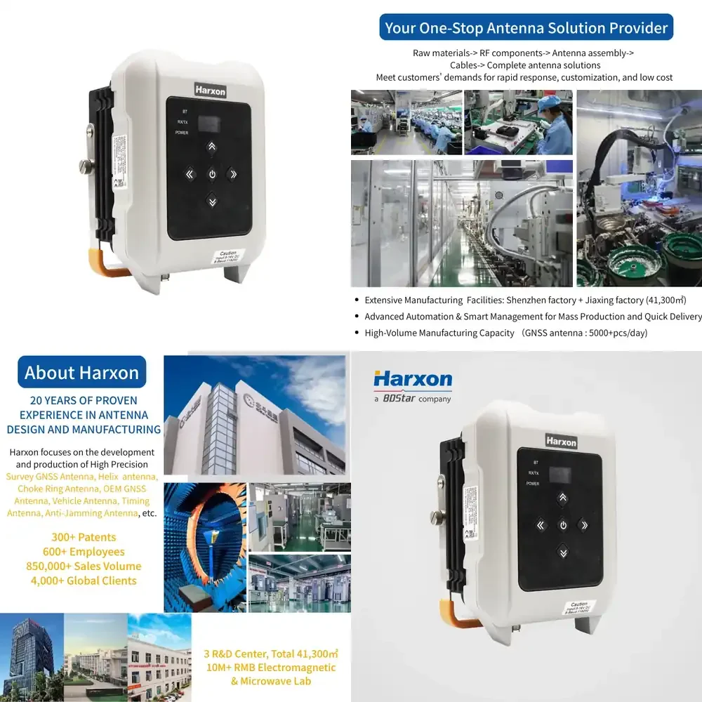 

GNSS RTK External Radio HX-DU8616D SE Smart High Speed GPS Receiver Wireless Transceiver UHF Radio for RTK Base Station