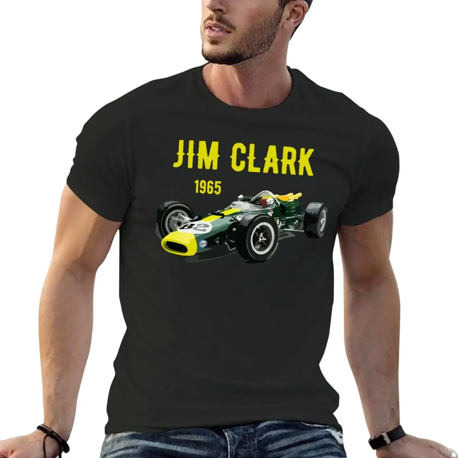 Jim Clark Lotus T-shirt summer clothes sports fans shirts graphic tees mens plain t shirts