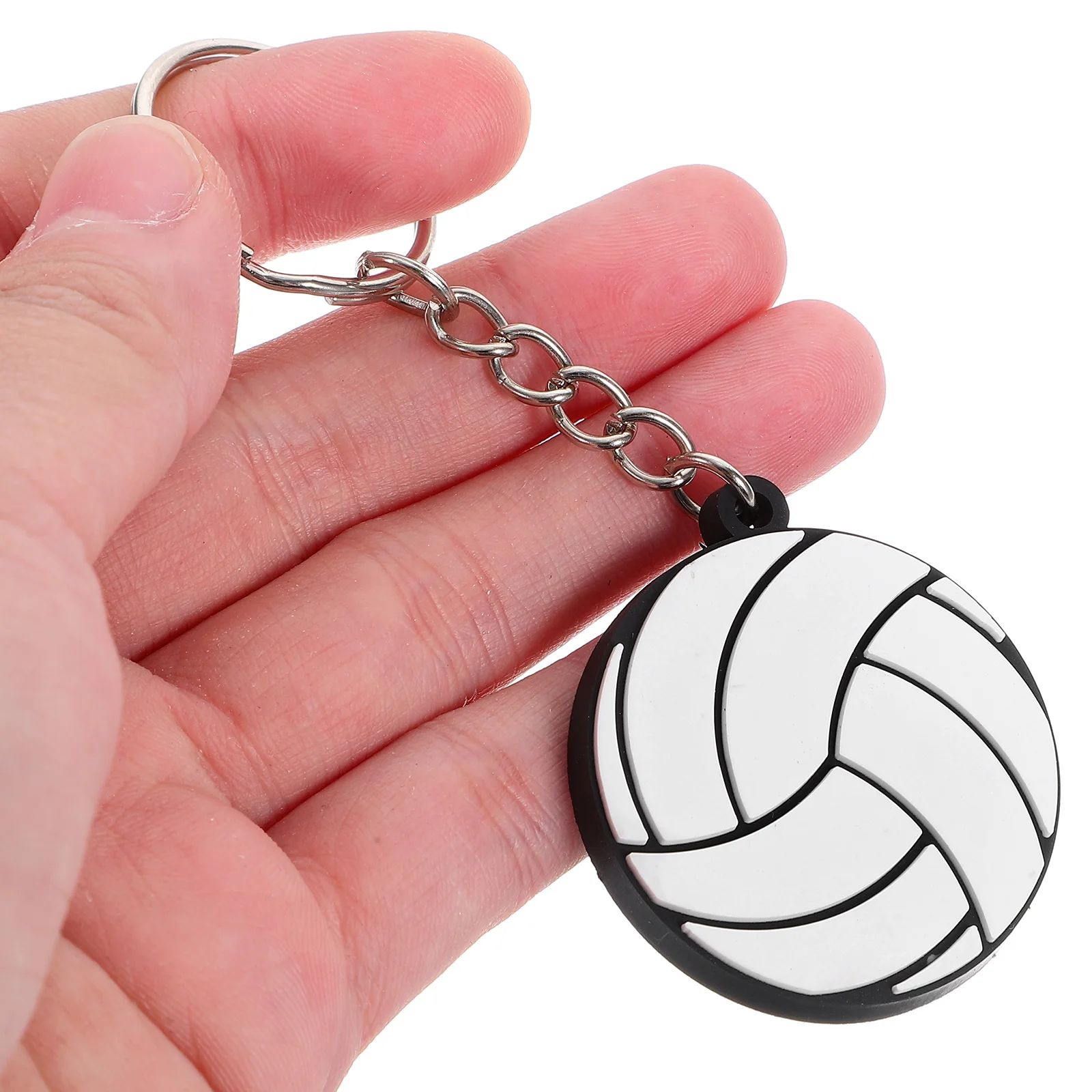 20 Pcs Pvc Volleyball Keychain Party Decoration Pendant Wallet Keyring Decorative Big Mini Creative Holders