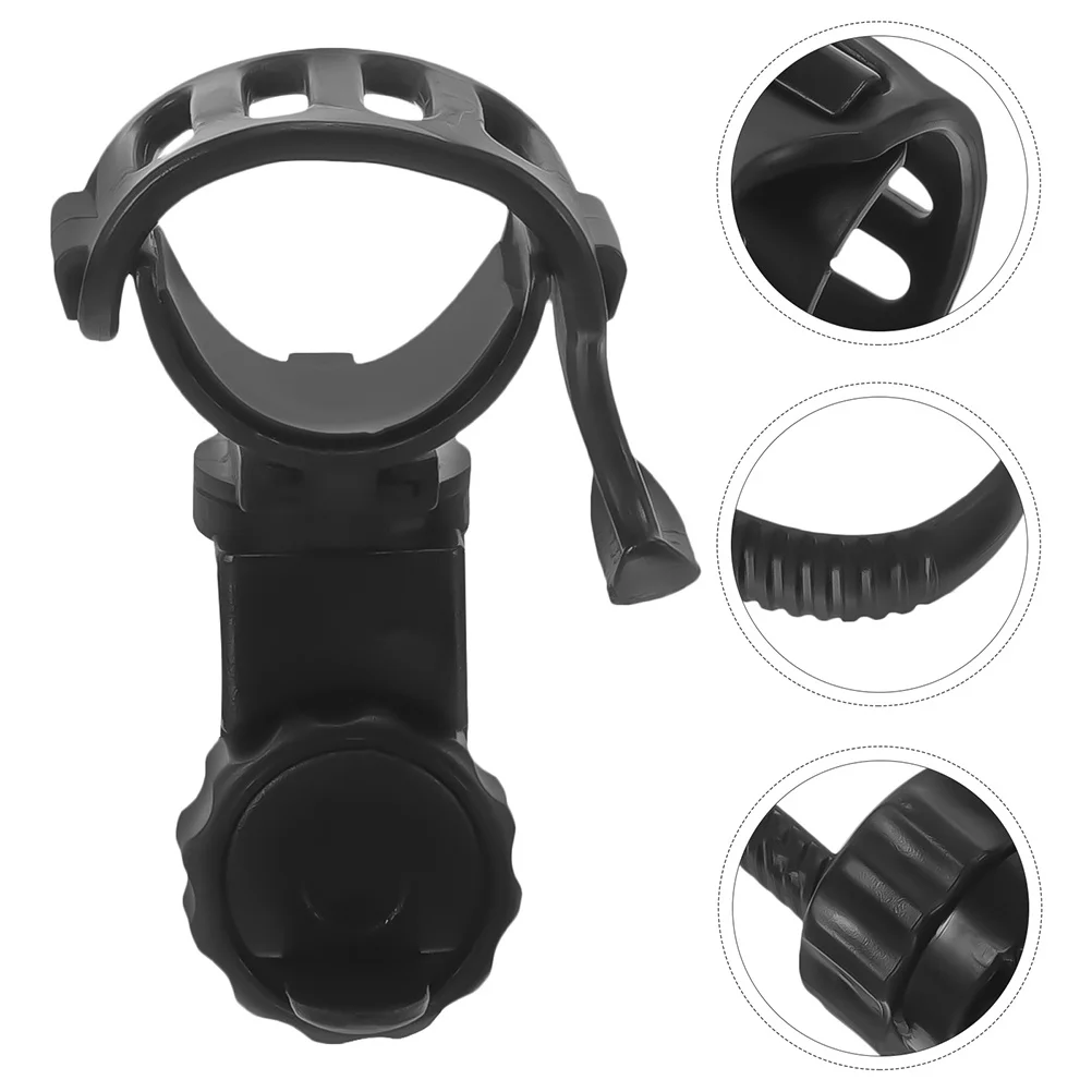 Universal Bicycle Light Mount for Bike Handlebar Adjustable Rubber Clip Black Silicone Flashlight Holder for Mountain Bike Torch
