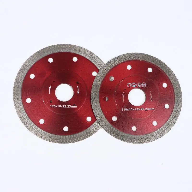 125mm/115mm Diamond Blade - Mesh Tile Saw Blade, Red Glass Cutting Disc Blade view 3