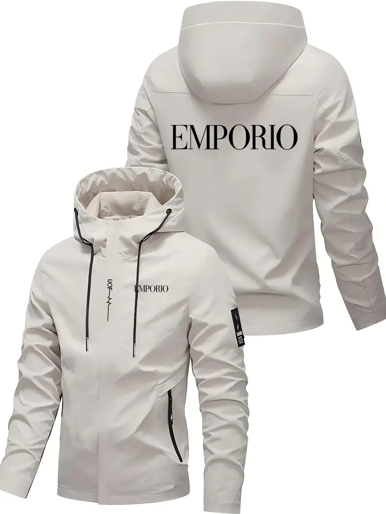 Men's Casual Windproof Zipper Hooded Baseball Jacket High Quality Spring Autumn Outdoor Sports Jacket New 2025