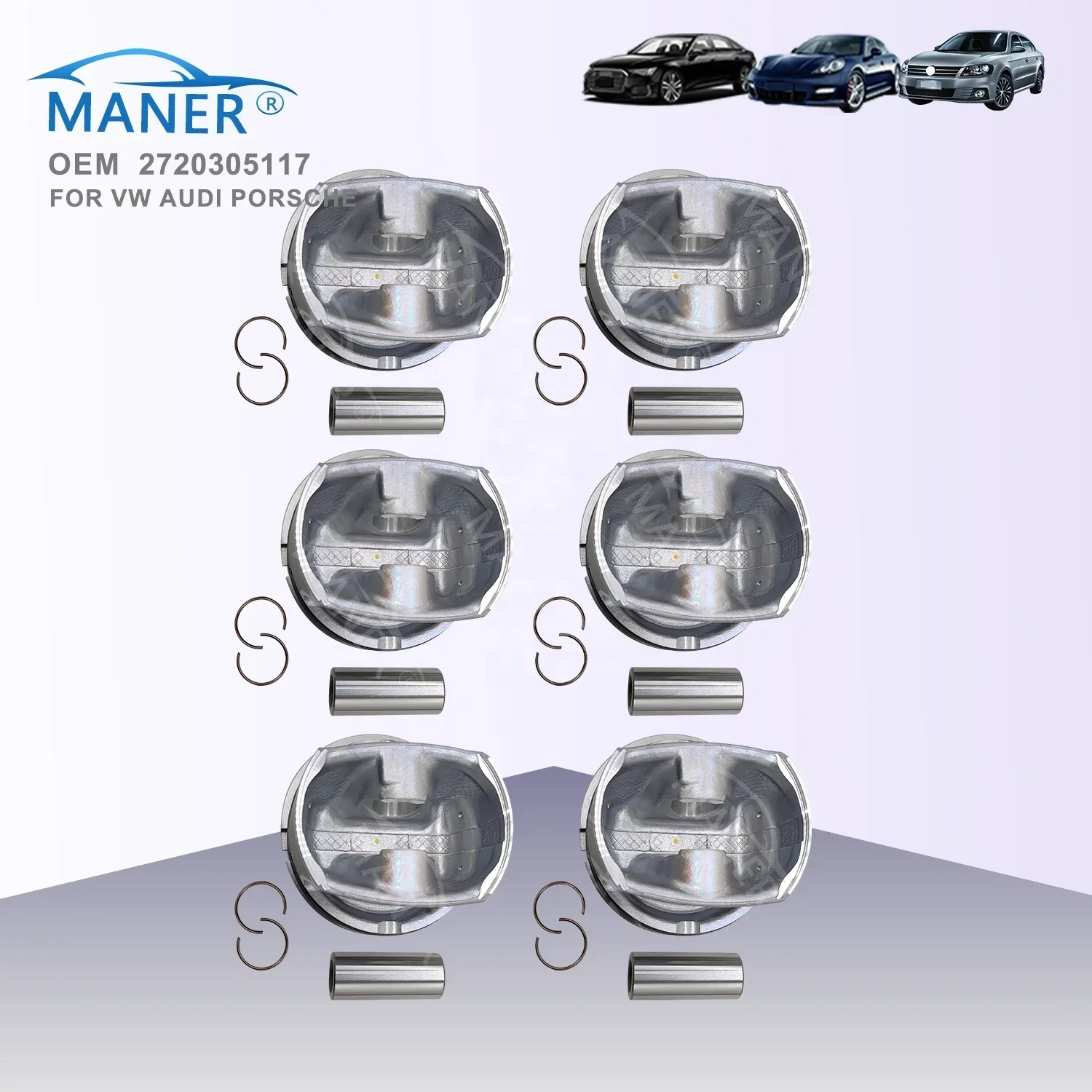 

MANER 2720305117 Auto Engine Parts Piston Assembly for Mercedes Benz M272 W212 350 E Class 92.9mm 3.5 M272.983