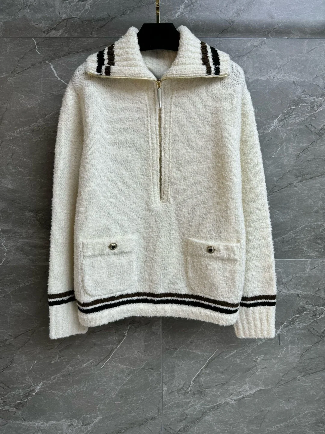 

Womens Fashion Loose Oversized Cashmere Blend Ski Sweater 2026 Casual Winter Warm Knitted Top