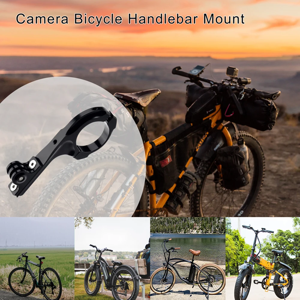 For GoPro Aluminum Alloy Bicycle Handlebar Mount Motorcycle Mount For GoPro Hero 13 12 11 10 9 8 DJI Action 5 4 3 Insta360 X4 X3