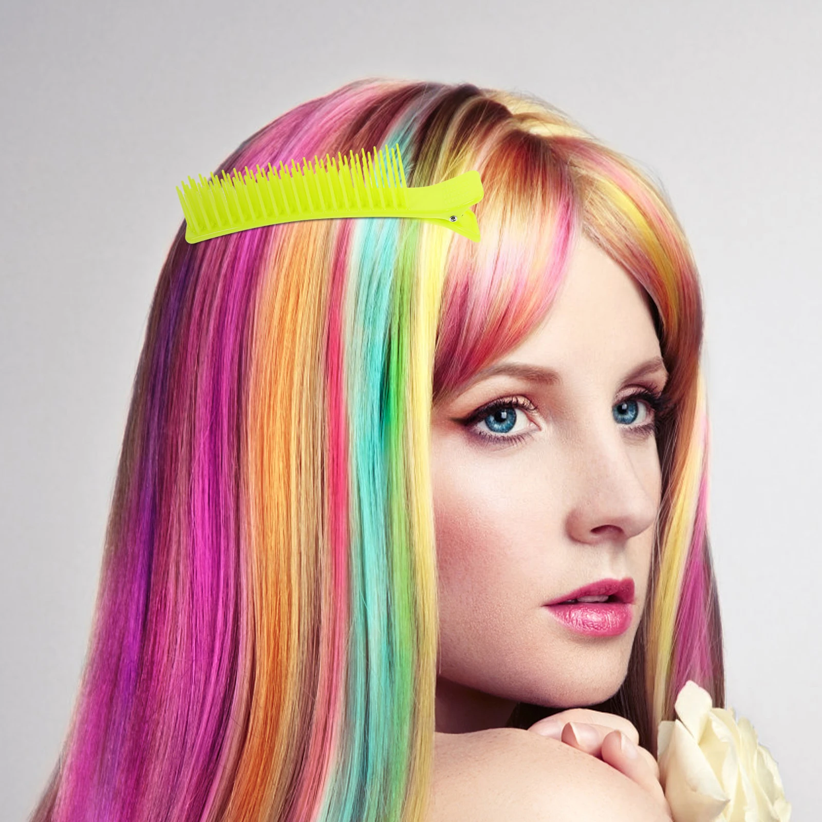 

2pcs Hair Clips For Styling Sectioning Hairdressing Clip Lightweight Durable Salon Clip With Comb Hair Sectioning Clips For Home