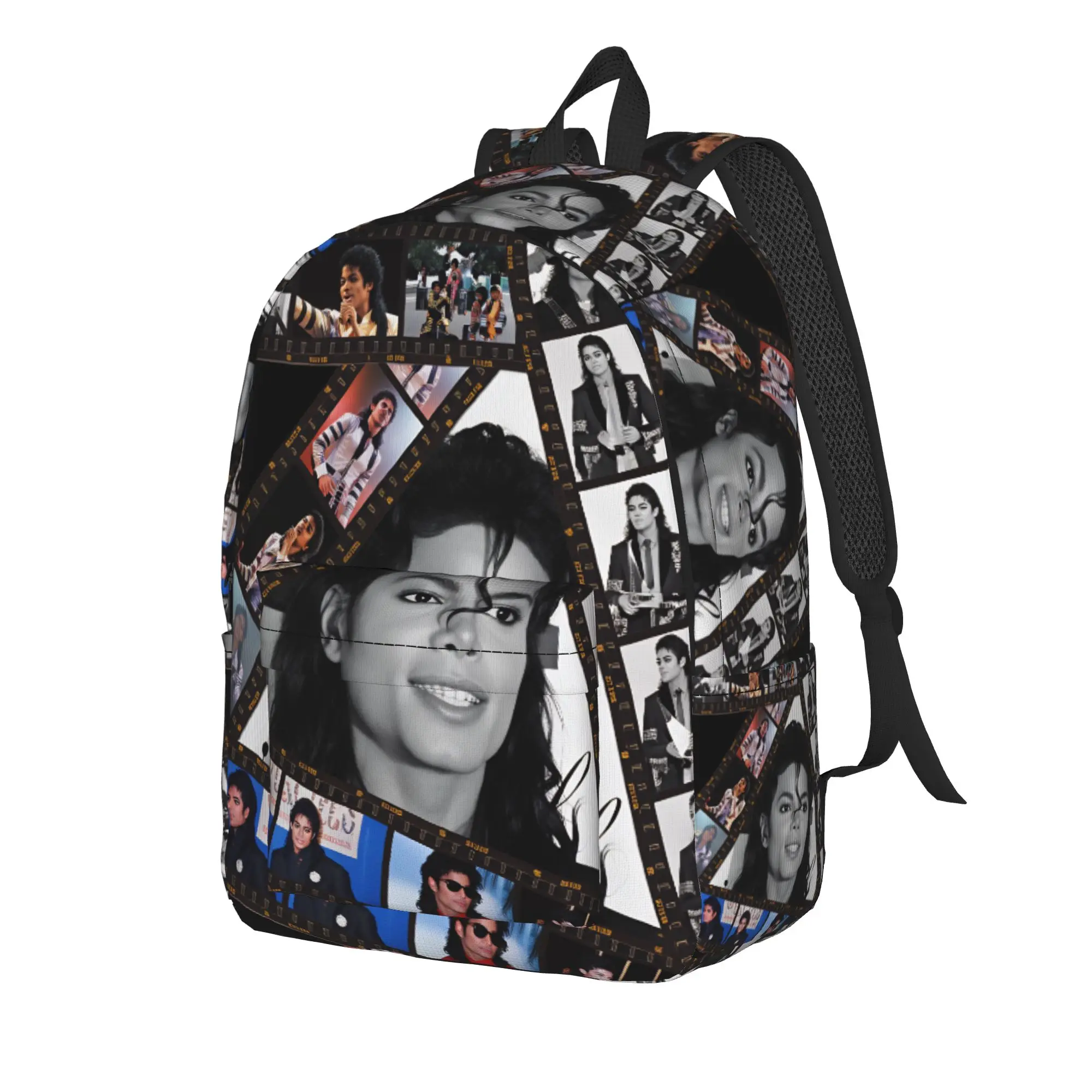 Mj Beat It Backpack  Trekking Backpacks Male Casual High School Bags Colorful Lightweight Rucksack