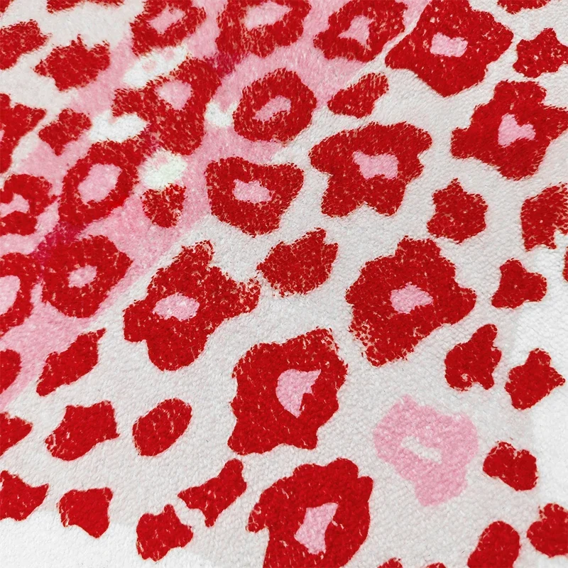 Alfombra de leopardo rosa para decoración del hogar, tapete de forma especial con patrón de animales divertidos, suave, para dormitorio, sala de