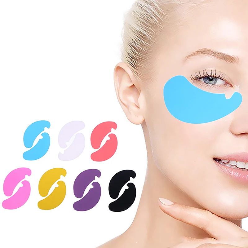 1Pair Reusable Eye Pads Silicone Stripe Lash Lift Eyelash Extension Hydrogel Patches Under Eye Gel Patch Makeup Tools