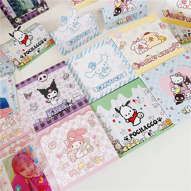 Imagem -03 - Sanrio Card Head Card Back Packaging Materiais Decoração Cartão de Papel Cute Cartoon Presentes do Dia das Crianças