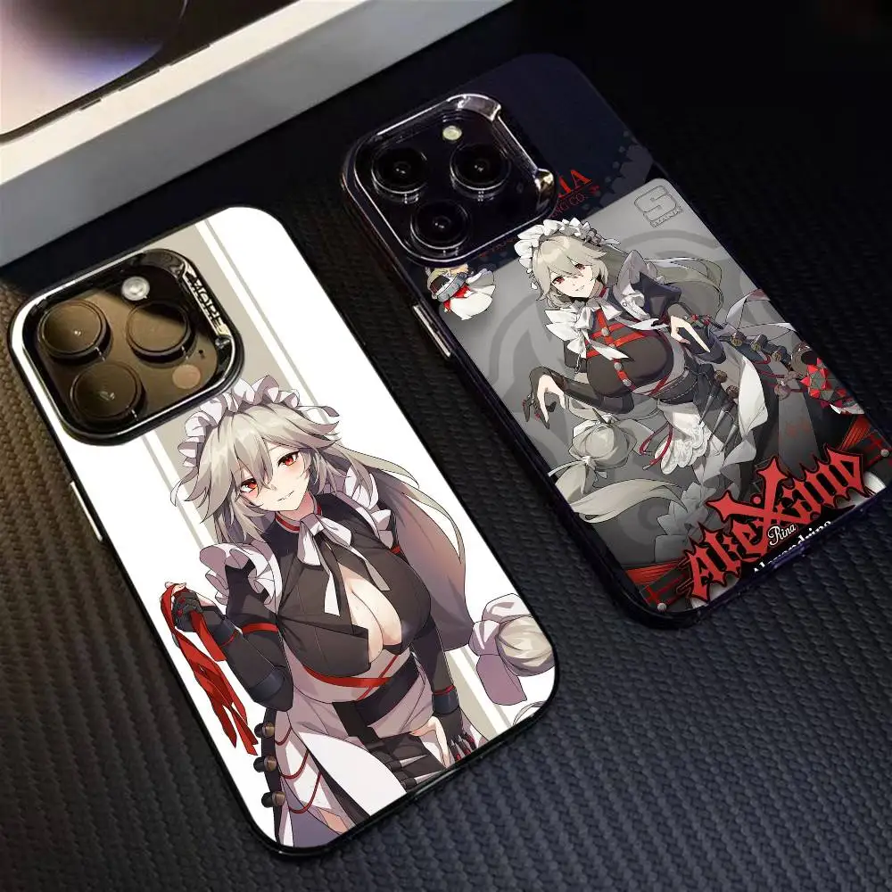 

ZZZ A-Alexandrina S-Sebastiane Phone Case For iPhone 16 17 15 14 12 13 Pro Max Black Color Shockproof Cover