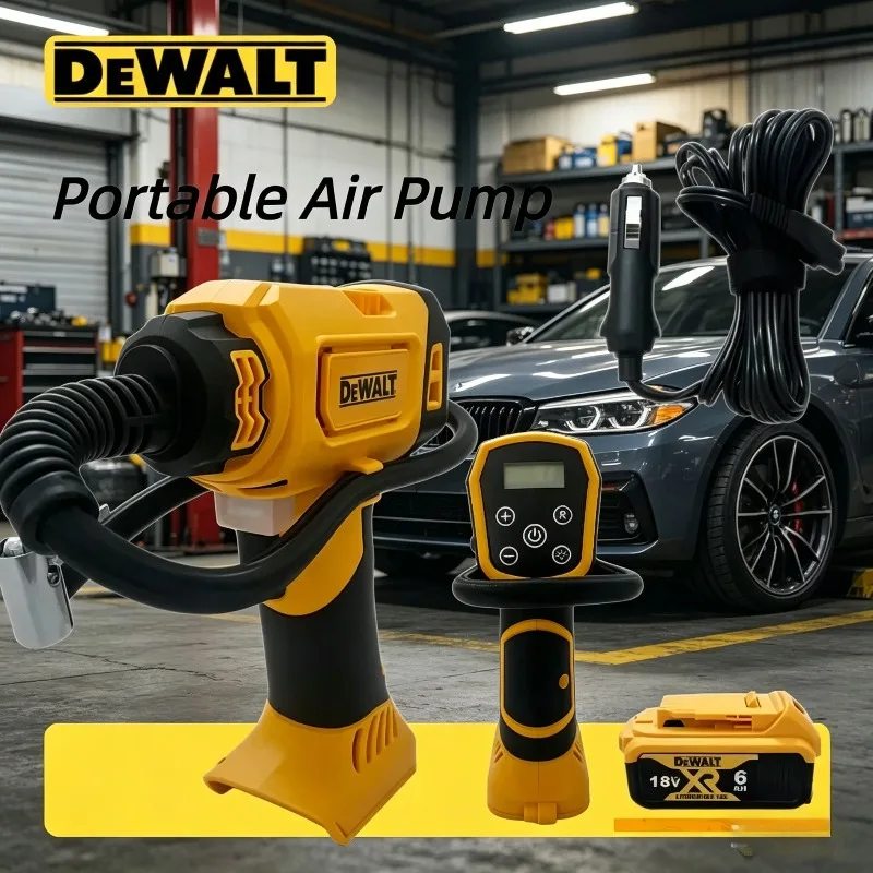 dewalt-cordless-rechargeable-handheld-electric-pump-for-carair-compressor-automatic-tire-inflator-with-digital-pressure-gauge
