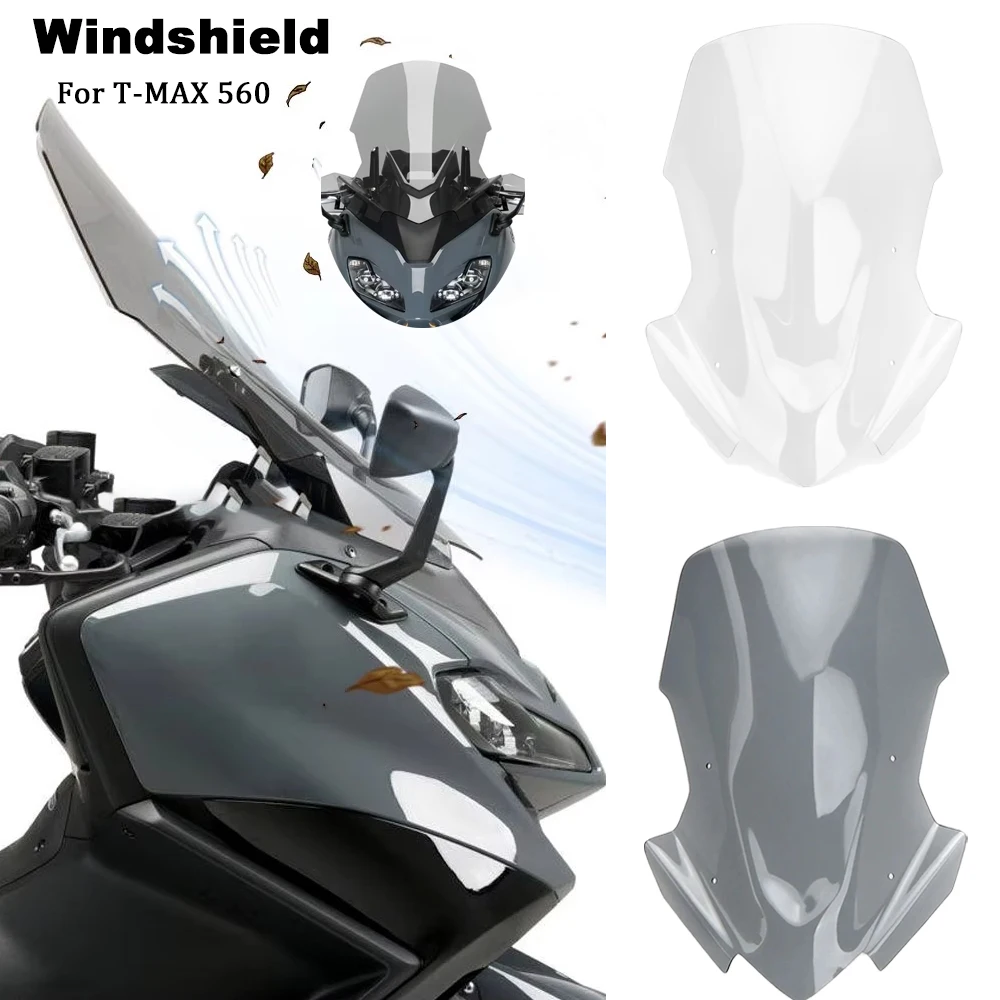 

Motorcycle Accessories Windshield Windscreen Deflector Protector For Yamaha T-MAX 560 TMAX560 2022 2024 Front Windshield