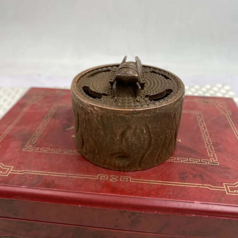 Antique Ming-Qing Period Decoration Small Incense Burner Domestic Sandalwood Small Stove Bronze Aroma Burner Decoration Various