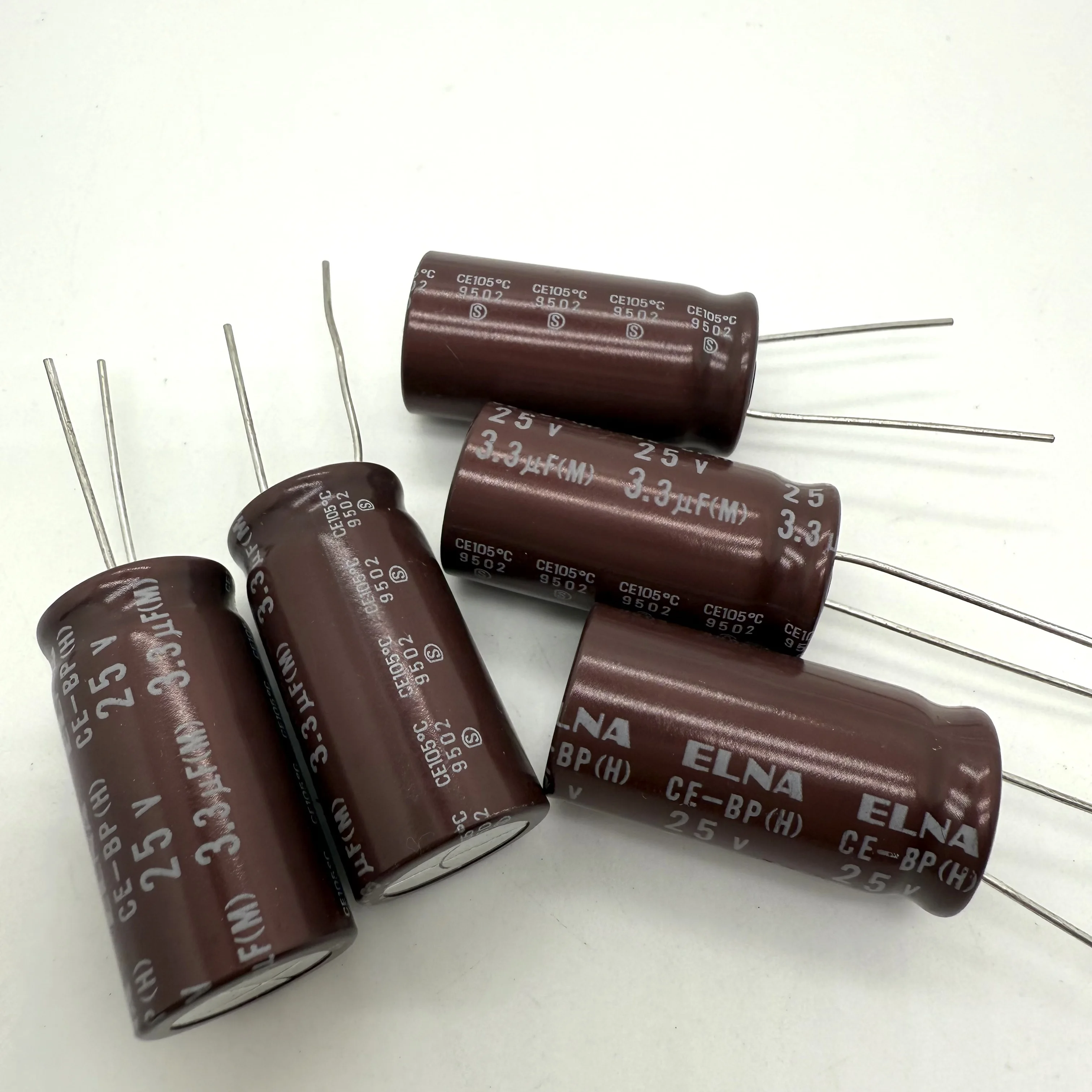 30PCS/brand new Japanese imported CE-BP series 3.3UF 25V copper foot audio non-polar capacitor
