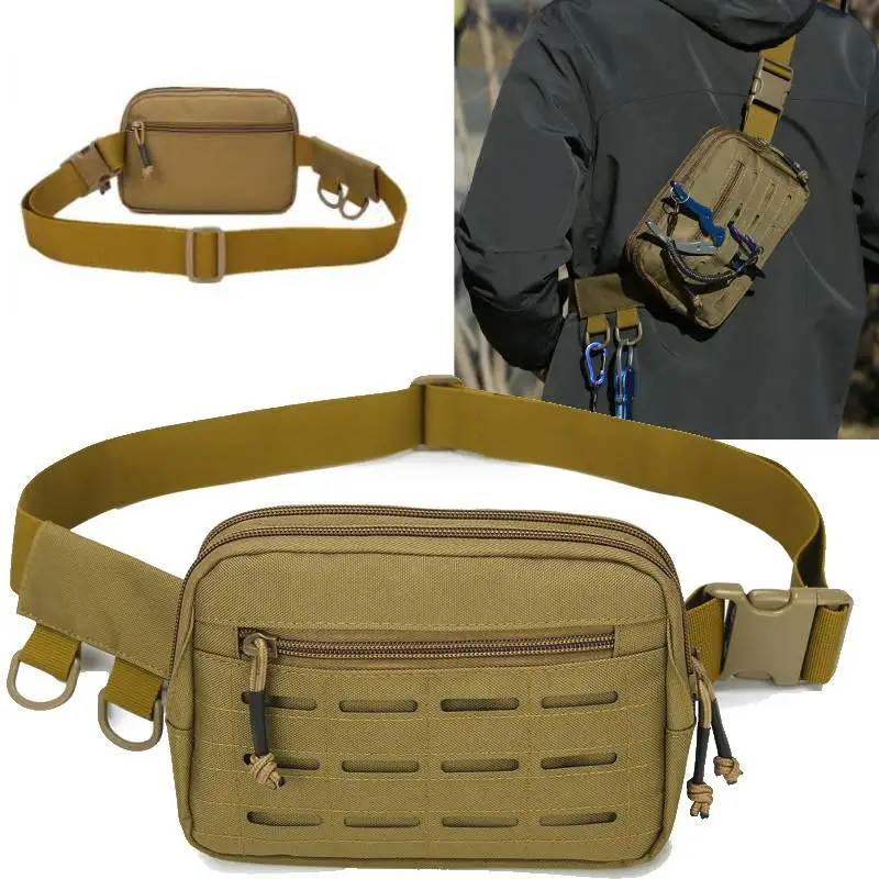 Fishing Tactical Belt Pouch Molle Waist Bag EDC Medical First Aid Bags Outdoor Sports Hunting Bait Storage Cell Phone Funny Pack