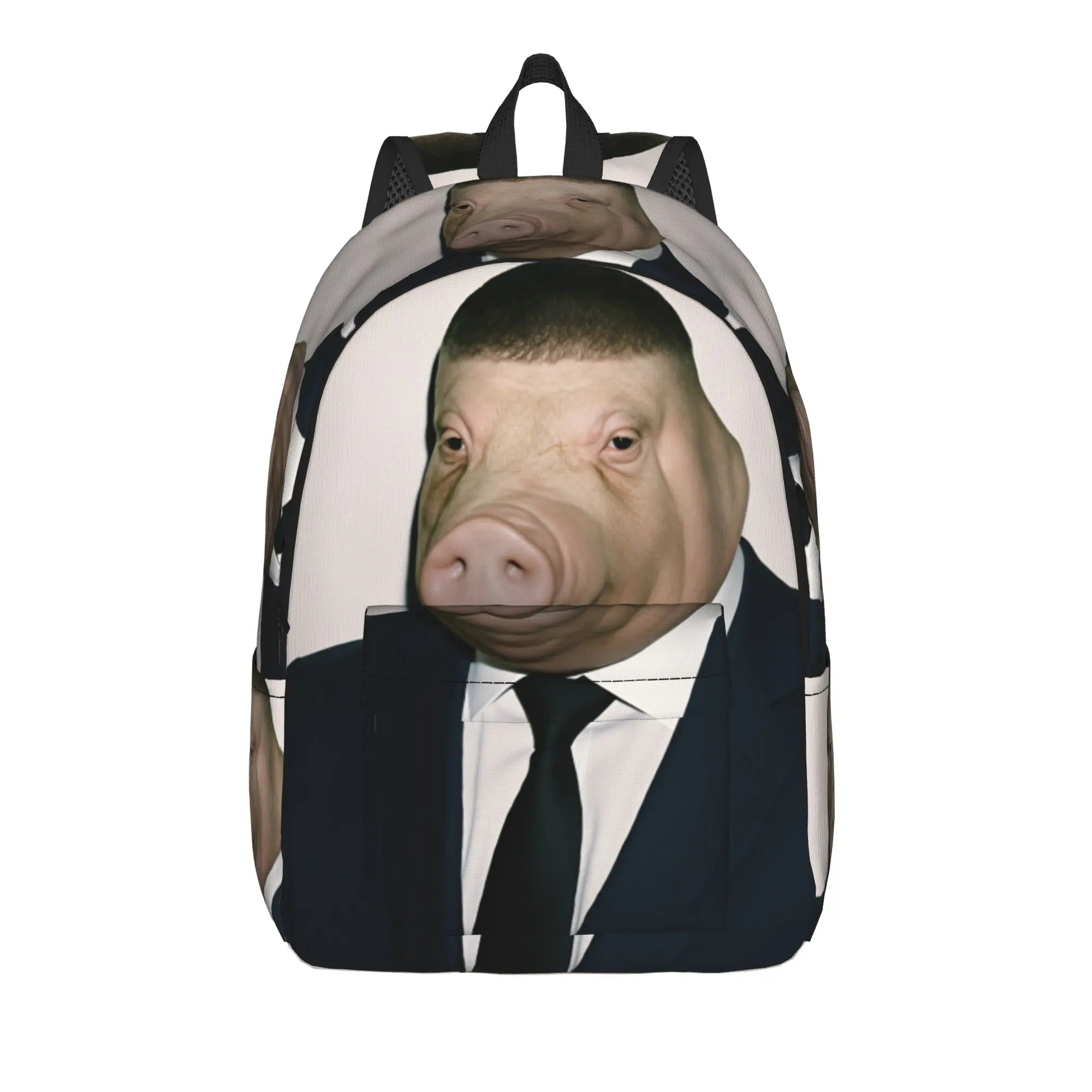 John Pork Is Calling Backpack  Modern Backpacks Boy Girl Hiking Lightweight High School Bags Designer Rucksack