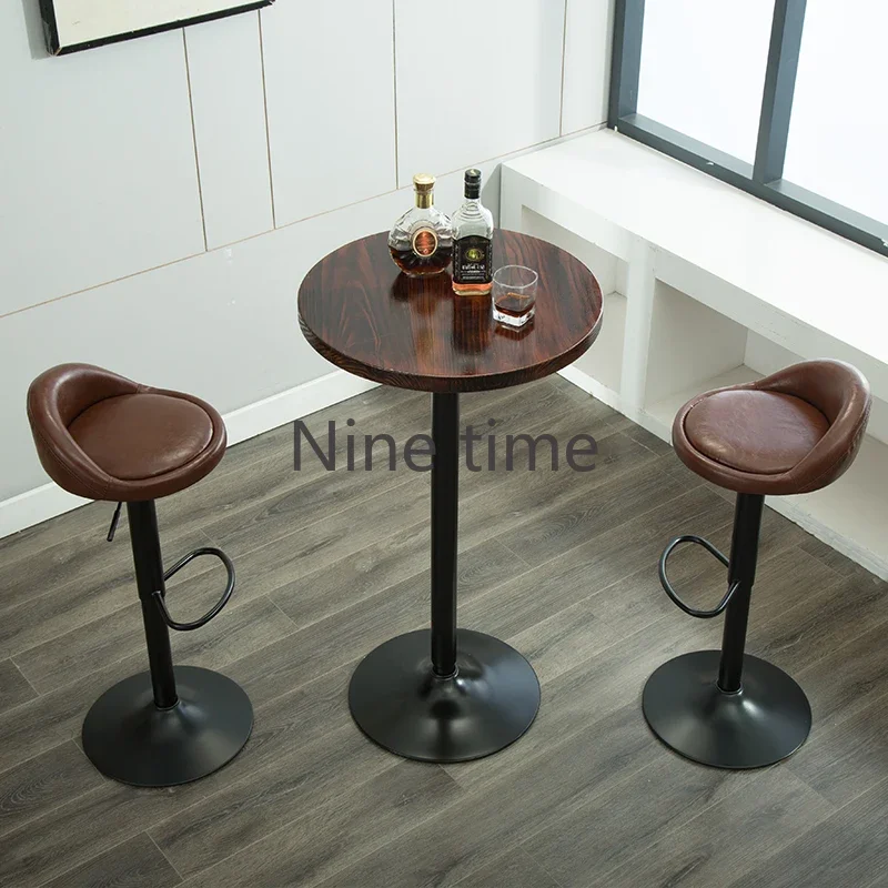 

Round Bar Table Modern Wine Buffet Patio Cocktail Standing Liquor Counter Drinks Industrial Accessories Wall Narrow Furniture