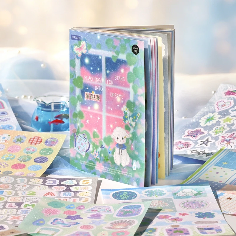 livro-de-adesivos-de-filme-recortado-de-20-paginas-serie-ins-cute-faded-paradise-para-diario-caderno-scrapbook-decoracao-diy-de-capas-de-celular-e-presente