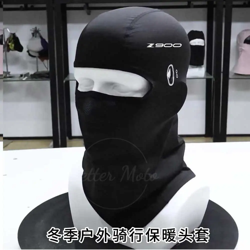 Cap Men Women Thicken Balaclava Hat Neck Scarf Unisex Outdoor Windproof Hooded Face Mask Scarf Beanie Cap For kawasaki Z900