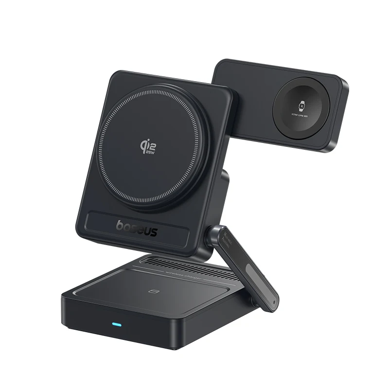 Baseus 3-in-1 magnetic Qi2.2 wireless charging station