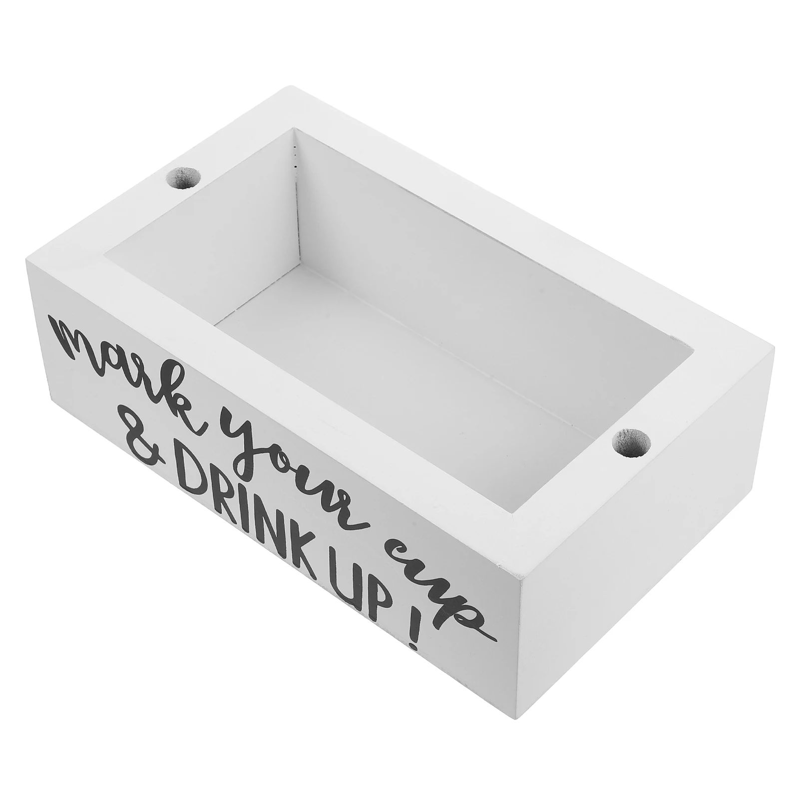 

1pcs Double Holder Wooden Large Capacity Party Cup Storage Organizer For Bar Counter Banquet Wedding Wine Glass Rack Wood Cup