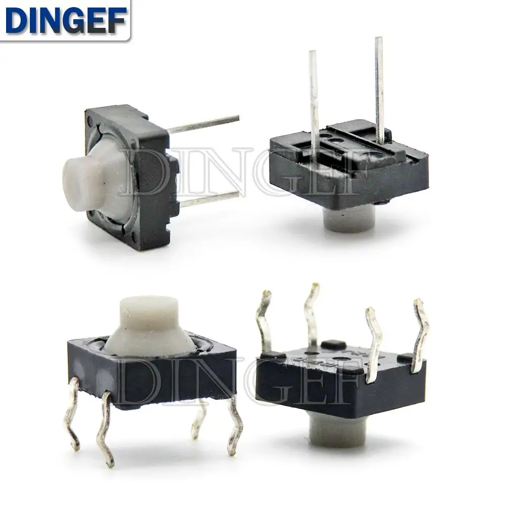 10 SZT./LOT Przycisk dotykowy 8*8*5 Pin 5H Żel Krzemionkowy Cichy Przycisk 8*8*5MM DIP SMD Przycisk Silikonowy Przewodzący 2-pinowy 8x8x5mm