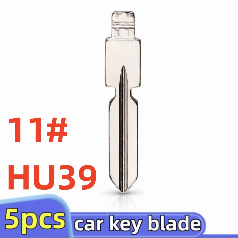 5pcs Car Flip Key Blade Hu39 NO.11 KD Key Blank 11# for SL500 S500 C230 ML55 S420 for KEYDIY KD VVDI JMD Remote