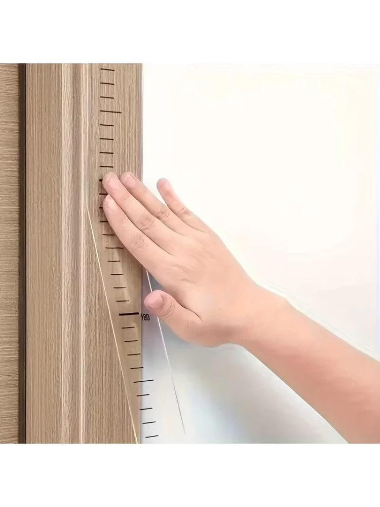 2m Wall Height Measurement Card - Easy-to-Read Durable PC Material Writeable & Removable Ideal for Room Decor Wall Decorations