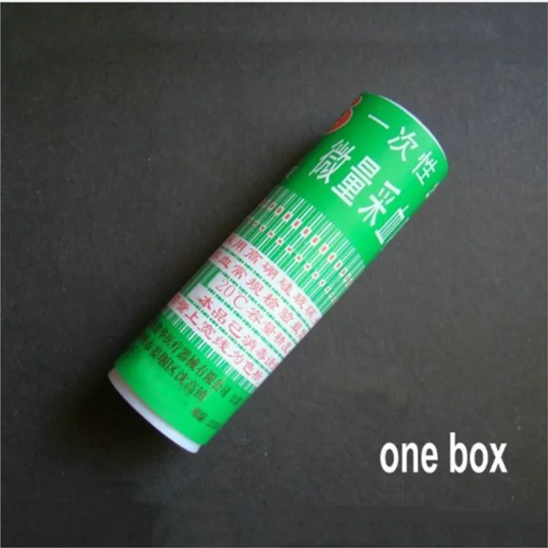 1 caja (400 uds) 40ul de vidrio desechable para extracción de sangre, tubo capilar de vidrio de vaso, pipeta micro capilar