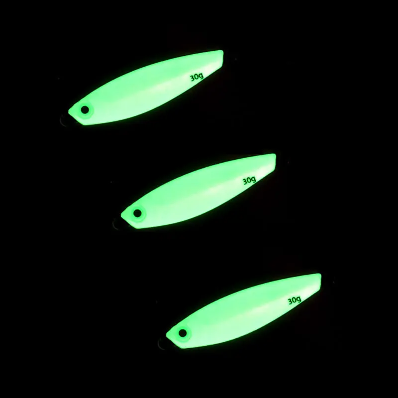 AS Glow Jig Shore Cast Spoon Fast Jig Luminous Vertical Speed Sinking Pesca Metal Jigging Artificial Bait Sea Lure Angler