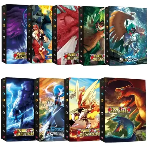 2025 Nya 9-fickssidor 432-delars hållare Album Leksaker Samlingar Pokémon Kort Album Bok Toppladdade Lista Leksaker Present till Barn 6 best sales Pokémon-kortfodral - №3