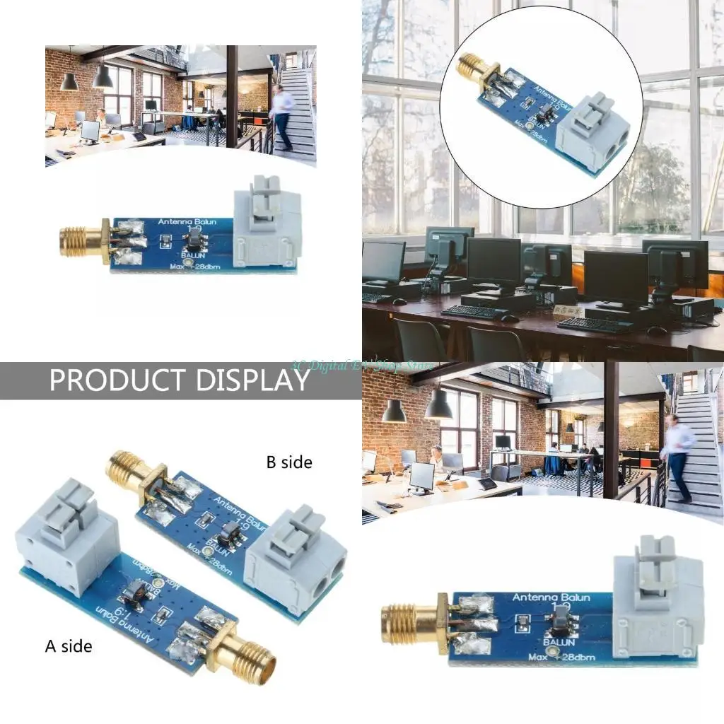 E74D 1:9 Balun Frequency Band Long Wire HF Antenna RTL-SDR Antenna Balun SMA Female Head for Balun Frequency Band