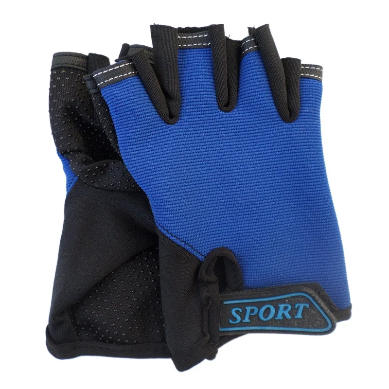 Guantes deportivos de camuflaje para niños y niñas, guantes de medio dedo para montar en bicicleta, correr, deportes al aire libre, 1 par