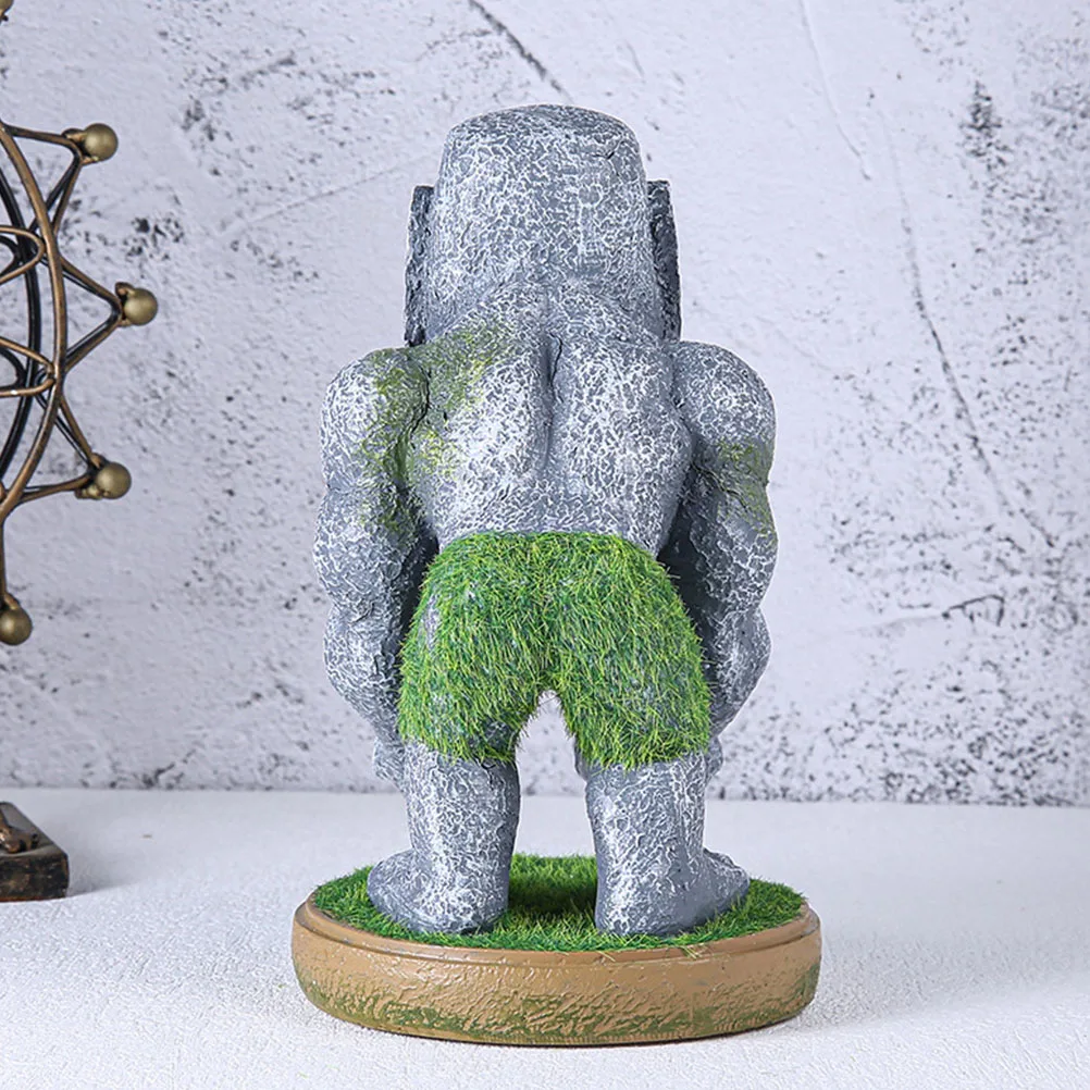 

Resin Game Controller Stand Unique Stone Statue Style Holder for Controllers and Headphones Display Home Decor