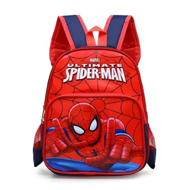 Marvel Comic muñeca de dibujos animados Spider-Man bolso escolar bolsa de almacenamiento de juguetes jardín de infantes niño creativo lindo mochila de salida regalo de cumpleaños