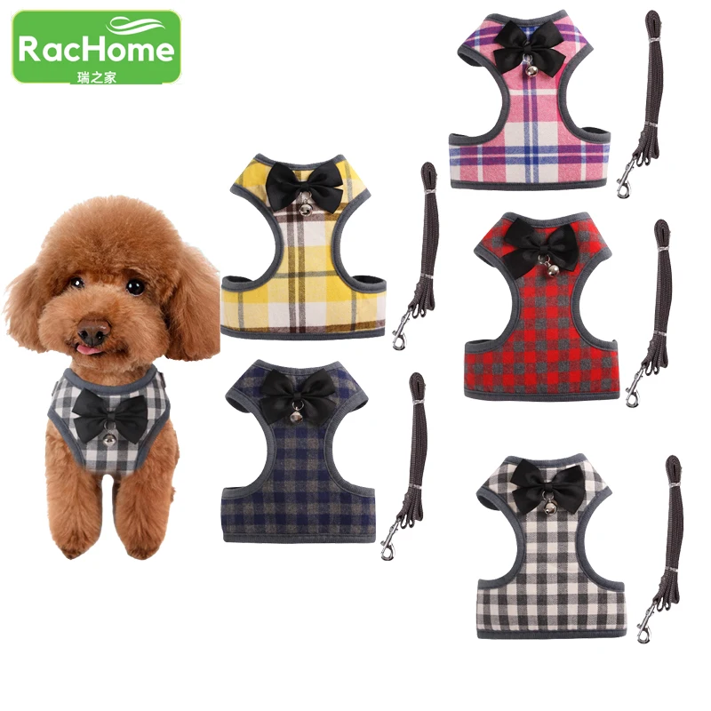 

Elegant Bow Dog Collars Necktie Traction Rope Adjustable Pet Harness for Small Medium Dogs Cat Chest Strap Dog Accessories