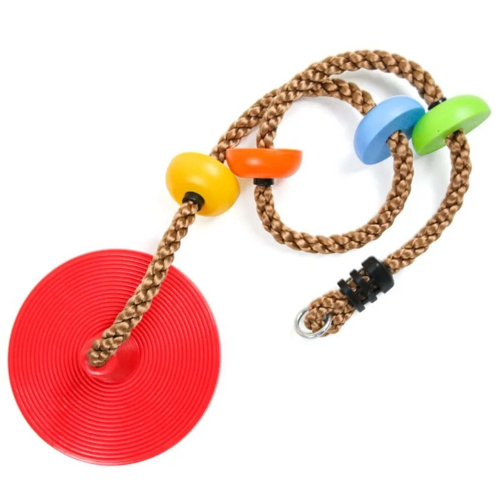 Nieuwe Heavy Duty Klimtouw Schommels Plastic Schijf met Ophangriem Disc Boom Schommelstoel Creatieve Speelgoedschommels voor Kinderen